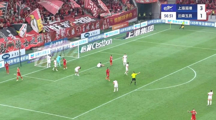 开云体育下载-3分钟2球！加布里埃尔横传，刘若钒包抄双响，海港4-1领先玉昆