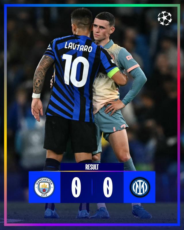 开云体育官网-【欧冠】佐默屡救险，曼城主场0比0闷平国米